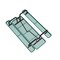 Flash Furniture Mantilla Rectangle Picnic Table, Green, Expanded Metal Mesh Top, Black Frame W/ Anchors, 8 ft L SLF-EML96-H60L-GN-GG - alternate 6